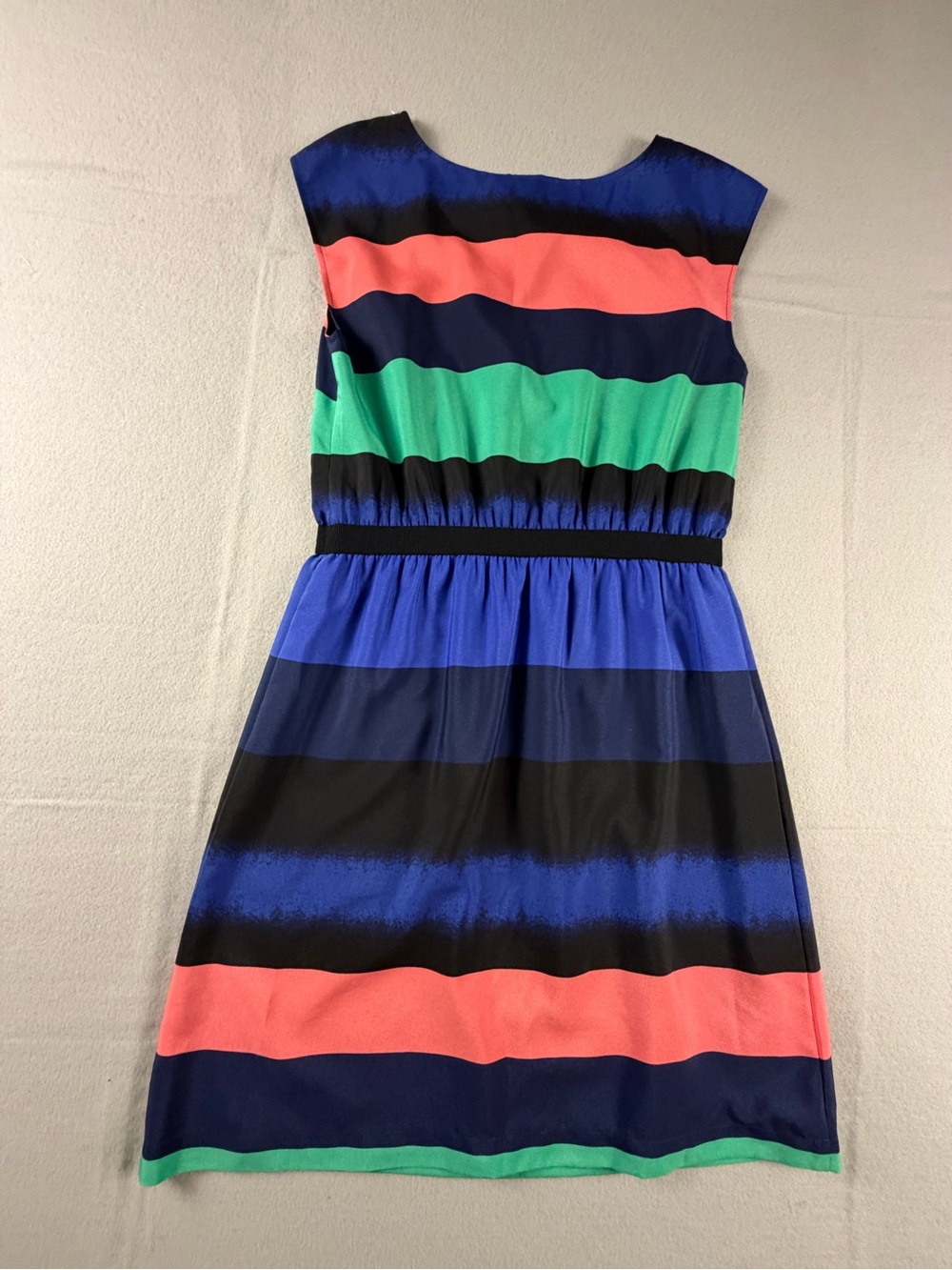 LOFT Colorblock Dress in Navy, Bright Blue & Coral - Picture 7 of 7